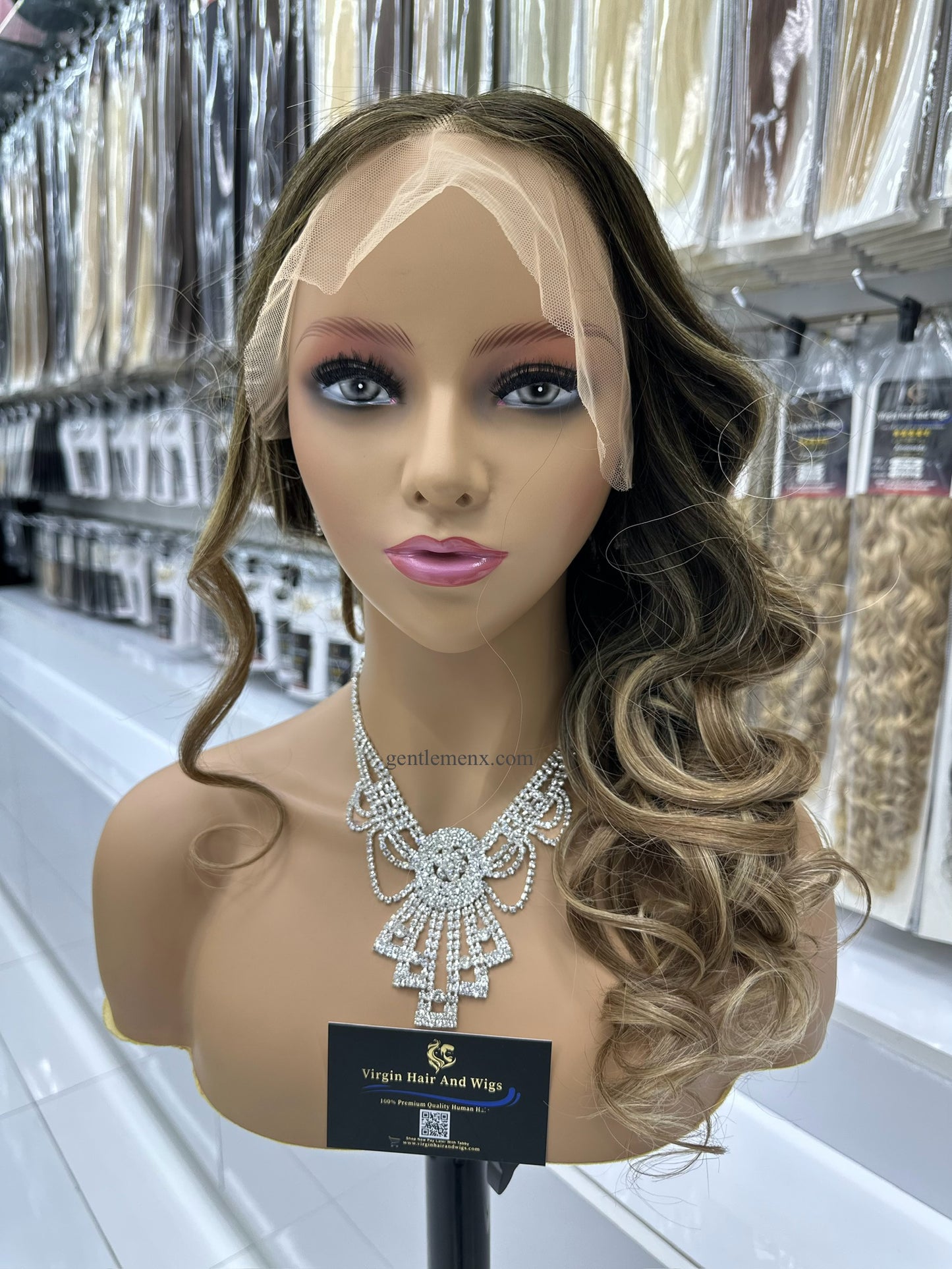 Zenkia 13x6 Lace Front European 100% Premium Quality Virgin Remy Human Hair wave Curls B4#/27#
