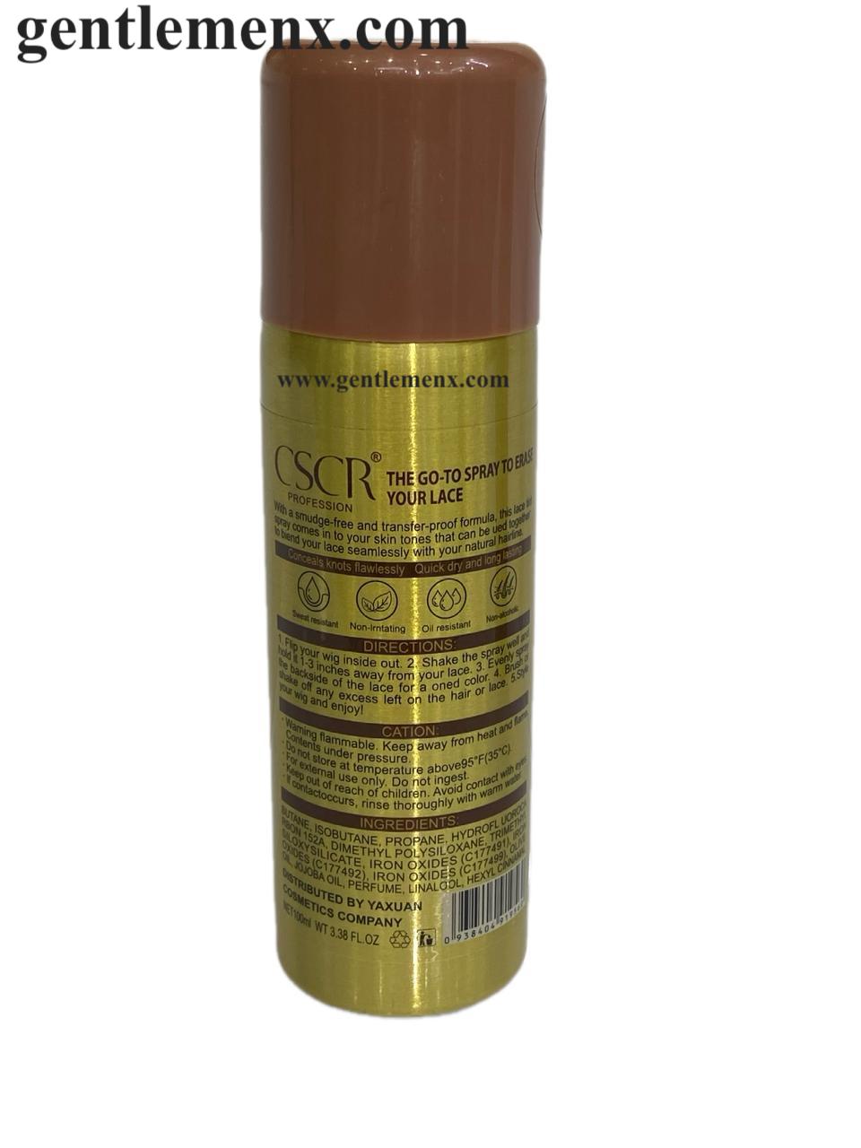 Professional CSCR Lace Tint Spray Quick Dry, Sweat-Proof & No Residue 100ml