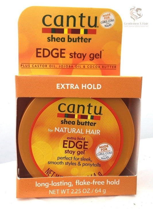 Cantu Shea Butter For Natural Hair Extra Hold Edge Stay Gel, 2.25Oz