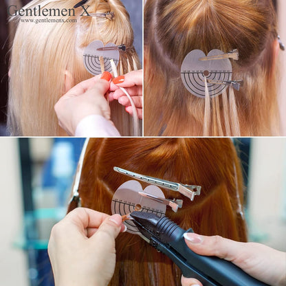 50 Pcs Heat Shield Pads Protect Hair During Keratin Extension Bonding