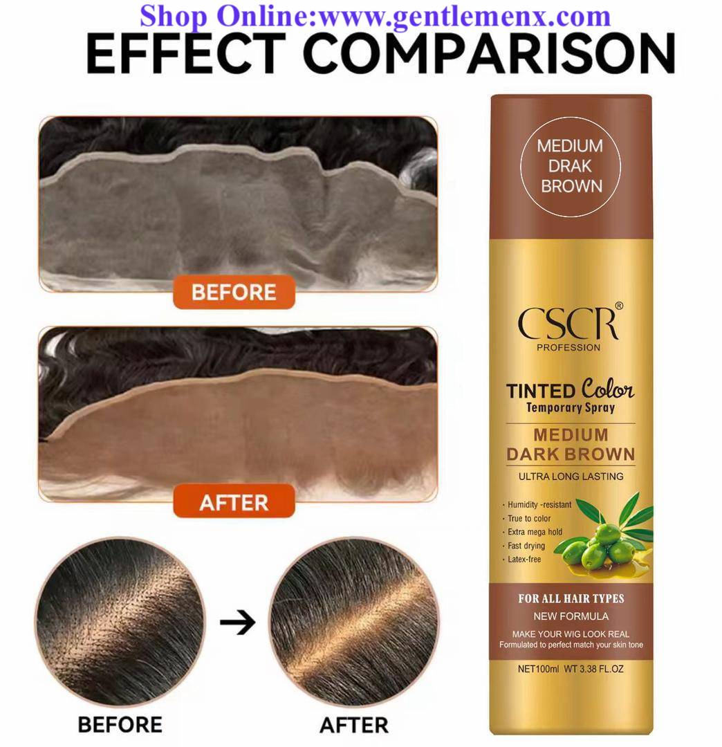 Professional CSCR Lace Tint Spray  Quick Dry, Sweat-Proof & No Residue 100ml
