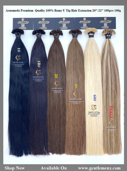 Arnomeda 20-22'' Premium Quality 100% Remy Nail Tip/U Tip Human Hair Extension 50pcs 50g