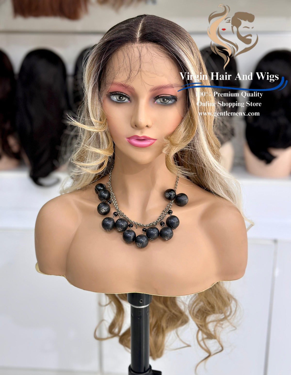 T-Part Front Lace Rebecca Chic Sophie Heat Friendly Synthetic Lace Wig (TTHL4/14R/613R)