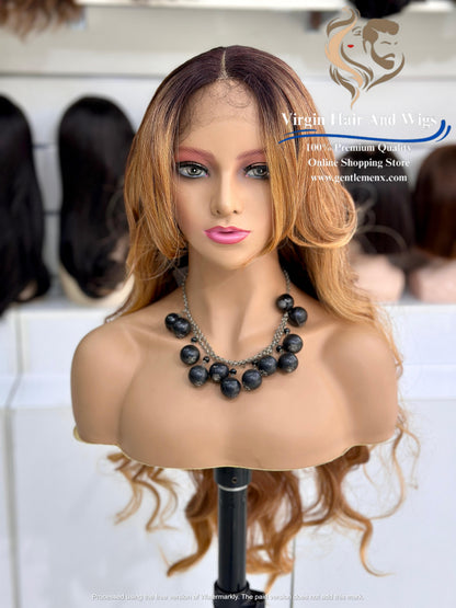 T-Part Front Lace Rebecca Chic Sophie Heat Friendly Synthetic Lace Wig (TATHL99C/340A/26D)
