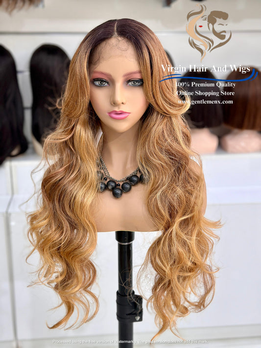 T-Part Front Lace Rebecca Chic Sophie Heat Friendly Synthetic Lace Wig (TATHL99C/340A/26D)