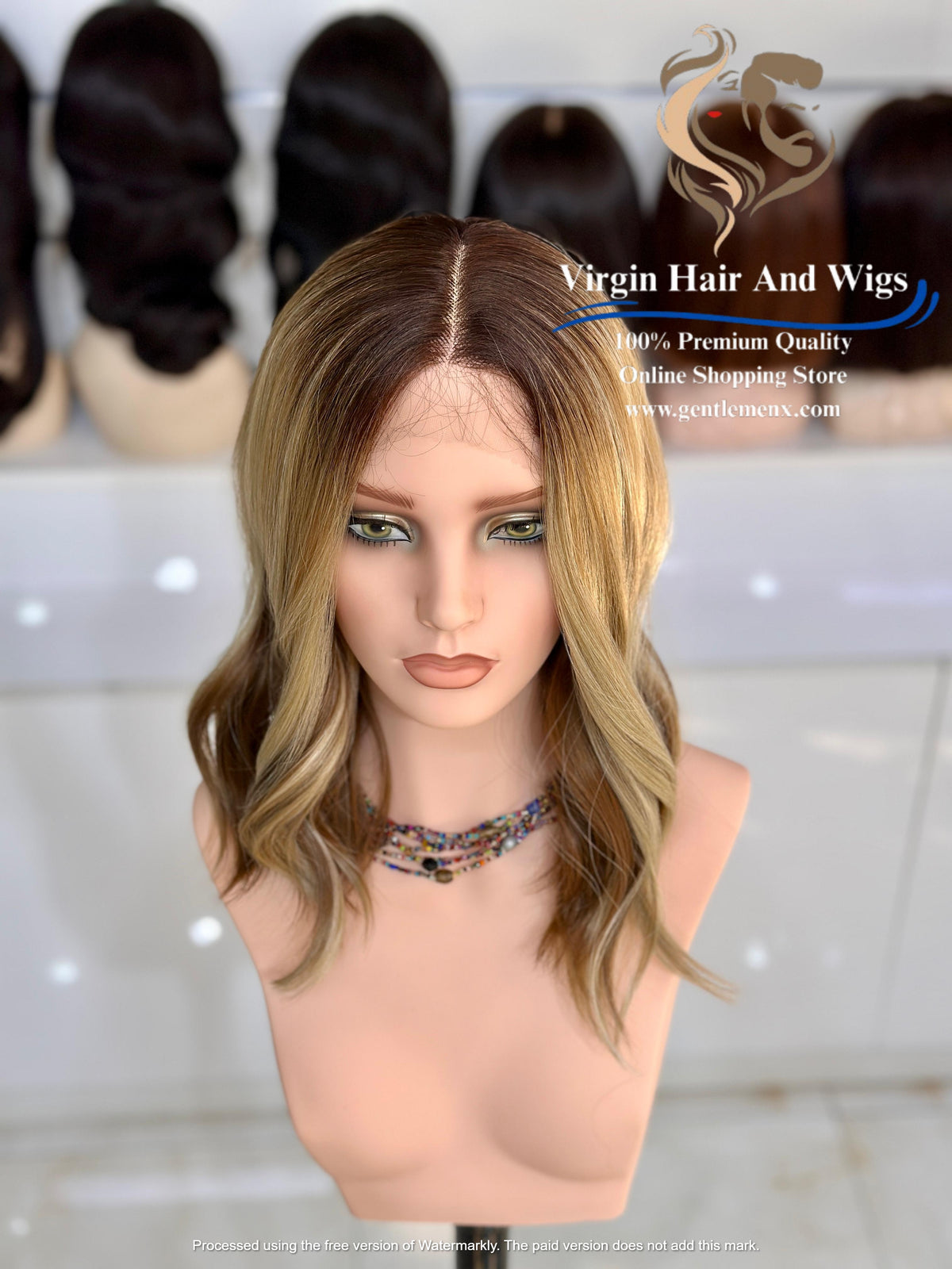 T-Part Front Lace Margaret - Melissa Heat Friendly Synthetic Lace Wig (MYSNT8/12Q/14R/22D)