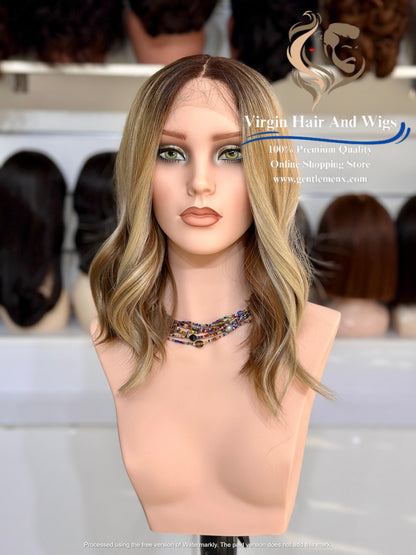 T-Part Front Lace Margaret - Melissa Heat Friendly Synthetic Lace Wig (MYSNT8/12Q/14R/22D)