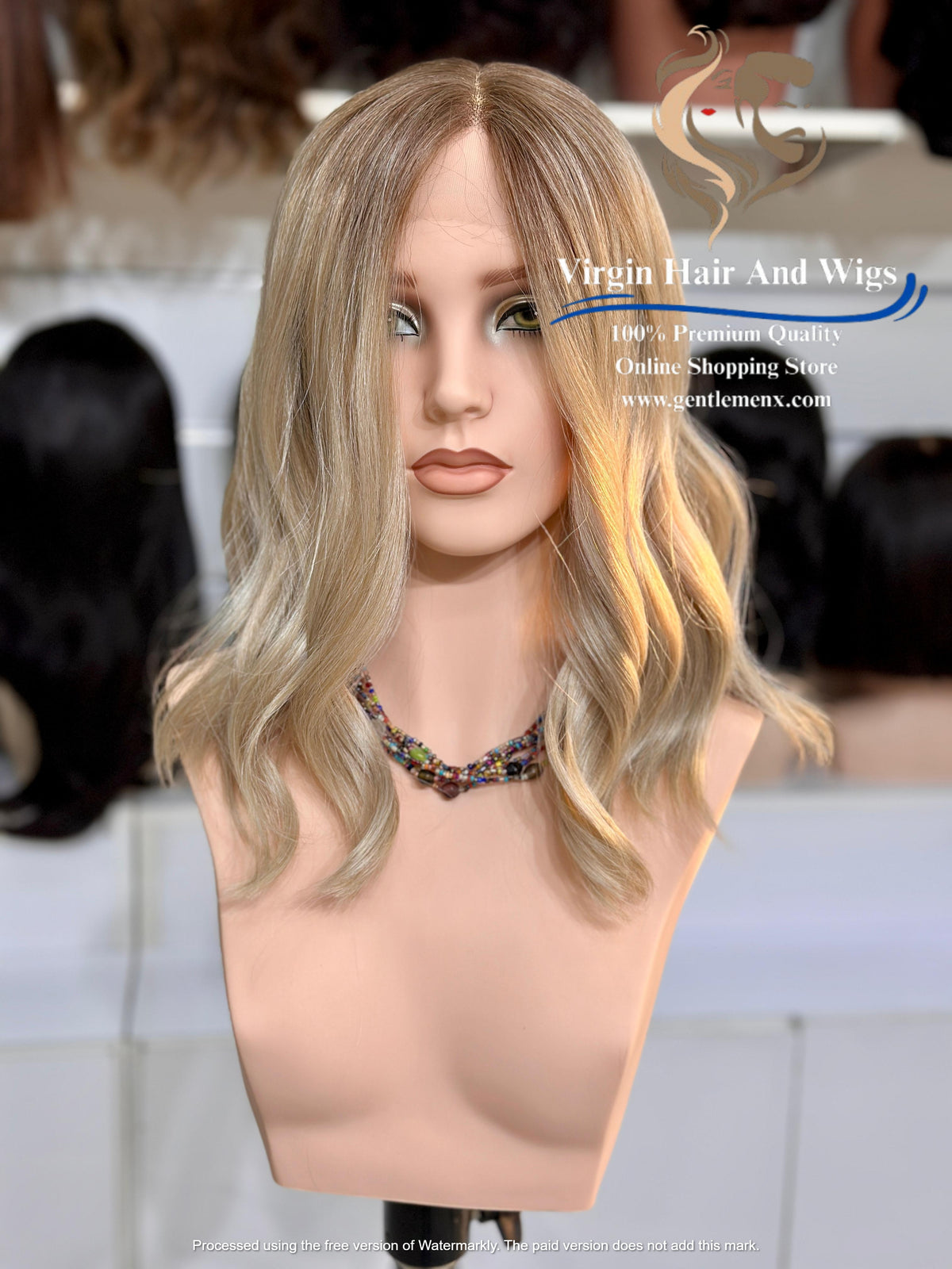T-Part Front Lace Margaret - Melissa Heat Friendly Synthetic Lace Wig (RT10/Apric)
