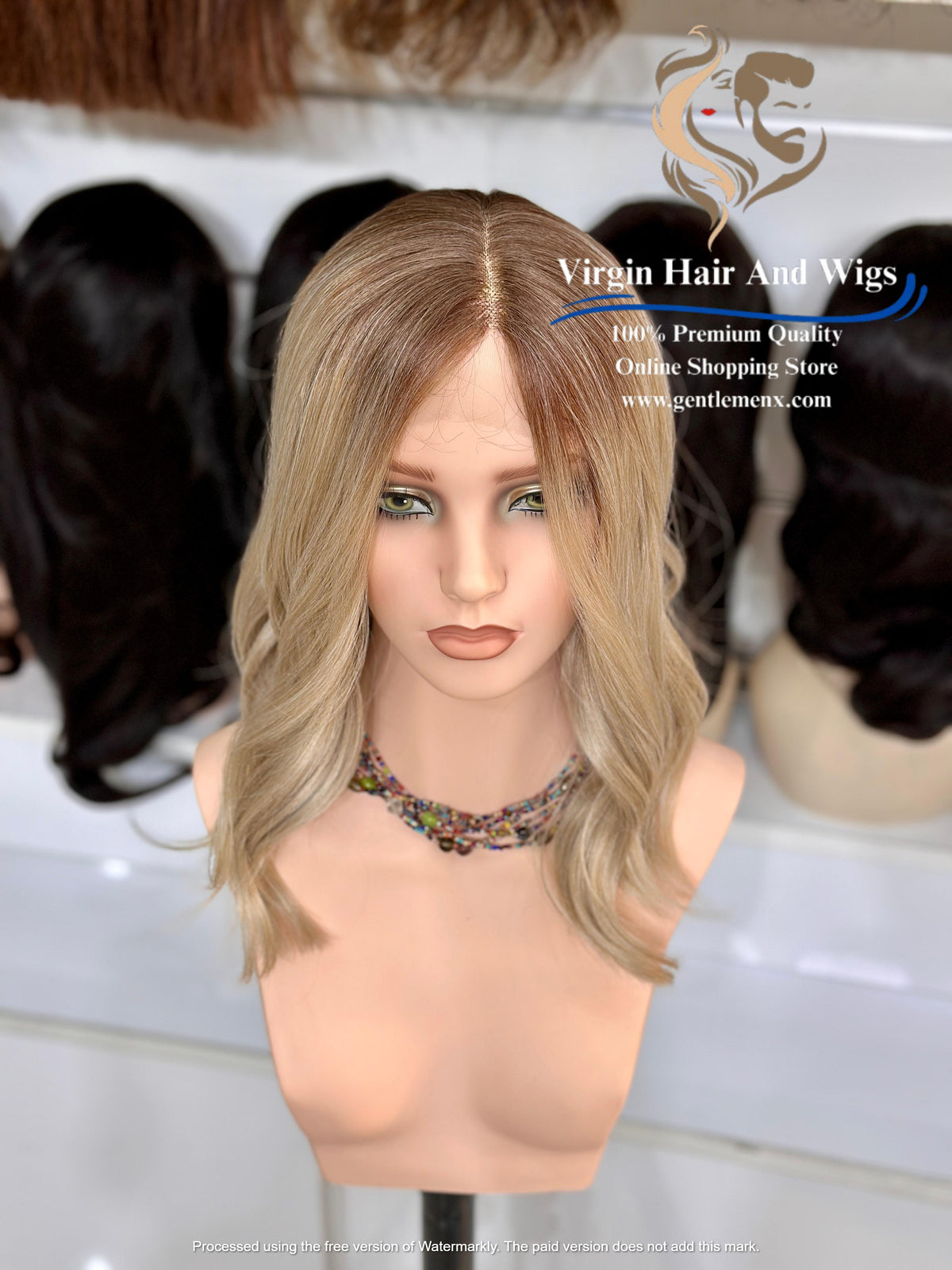 T-Part Front Lace Margaret - Melissa Heat Friendly Synthetic Lace Wig (RT10/Apric)