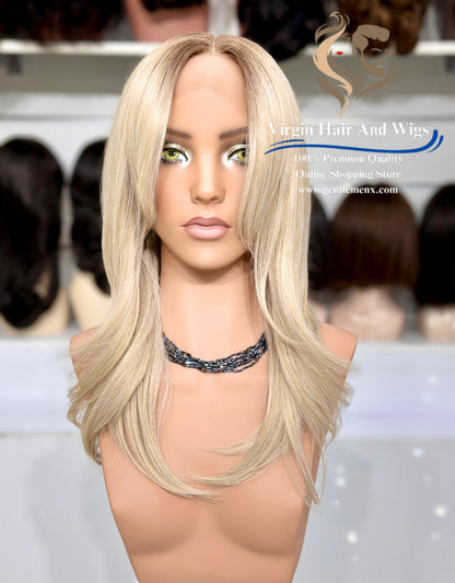 T-Part Front Lace TY-Curtain Rachel Heat Friendly Synthetic Lace Wig (RT10/Apric)