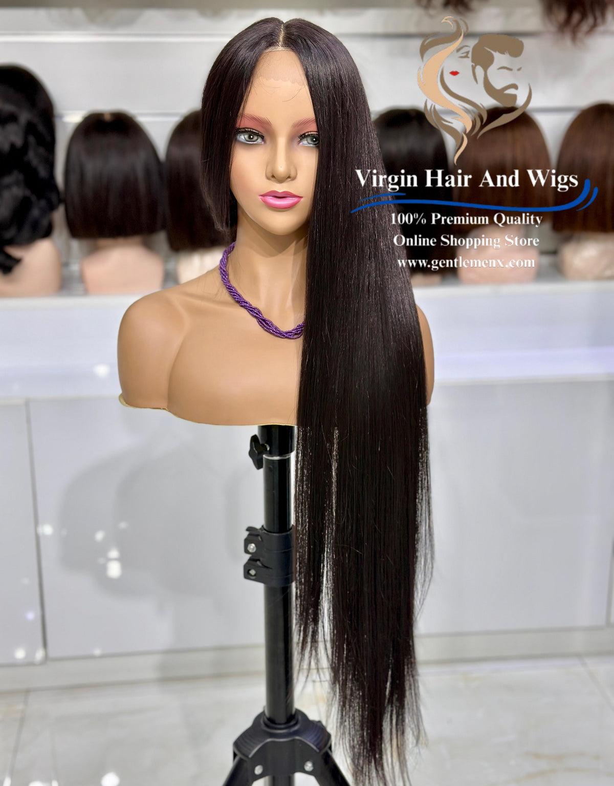 T-Part Front Lace Sarah - Super L-Straight Heat Friendly Synthetic Lace Wig (#4)
