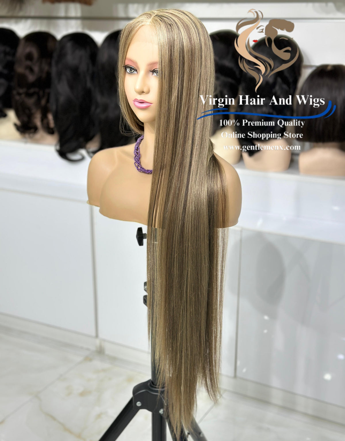 T-Part Front Lace Sarah - Super L-Straight Heat Friendly Synthetic Lace Wig (P4/10/16)