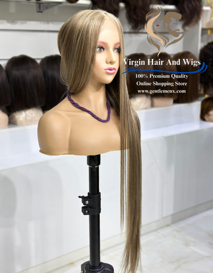 T-Part Front Lace Sarah - Super L-Straight Heat Friendly Synthetic Lace Wig (P4/10/16)