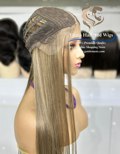 T-Part Front Lace Sarah - Super L-Straight Heat Friendly Synthetic Lace Wig (P4/10/16)