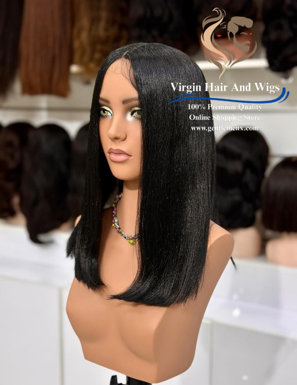 T-Part Front Lace Frances - Mila Heat Friendly Synthetic Lace Wig (C1B)