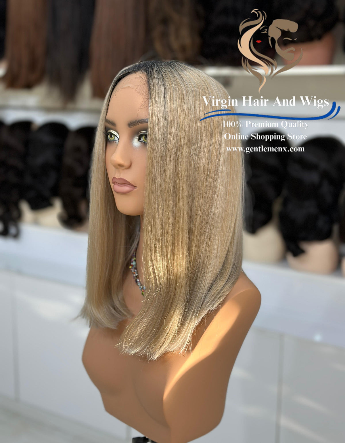 T-Part Front Lace Frances - Mila Heat Friendly Synthetic Lace Wig (RT1B/C23C)