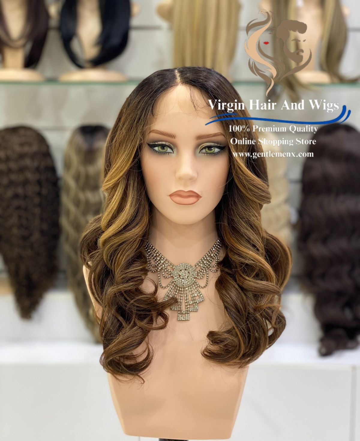 T-Part Front Lace Hannah Chic Bess Heat Friendly Synthetic Lace Wig (TT2/Carmel)