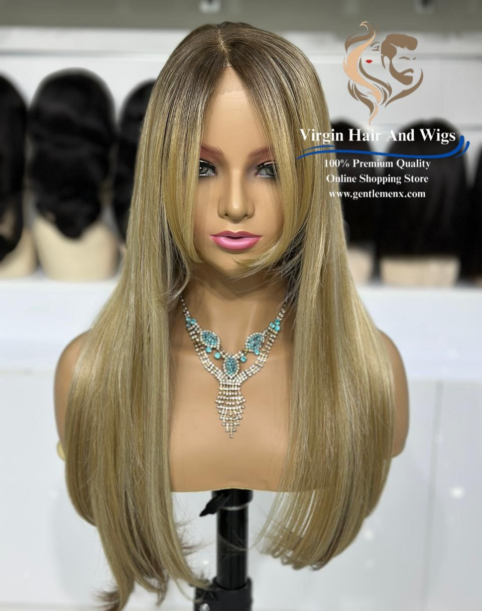 T-Part Front Lace Catherine - Susie Heat Friendly Synthetic Lace Wig (MYSNT8/12Q/14R/22D)