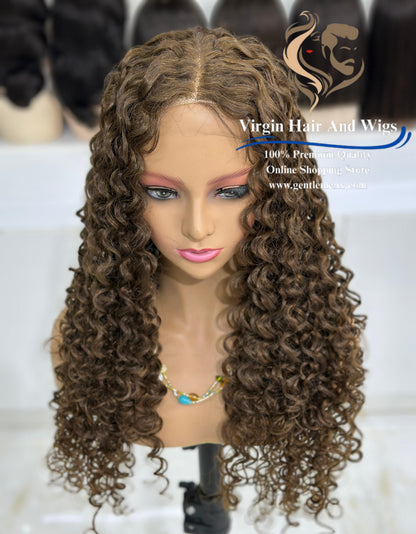 T-Part Front Lace Abegail - Shirley Heat Friendly Synthetic Lace Wig (C6)