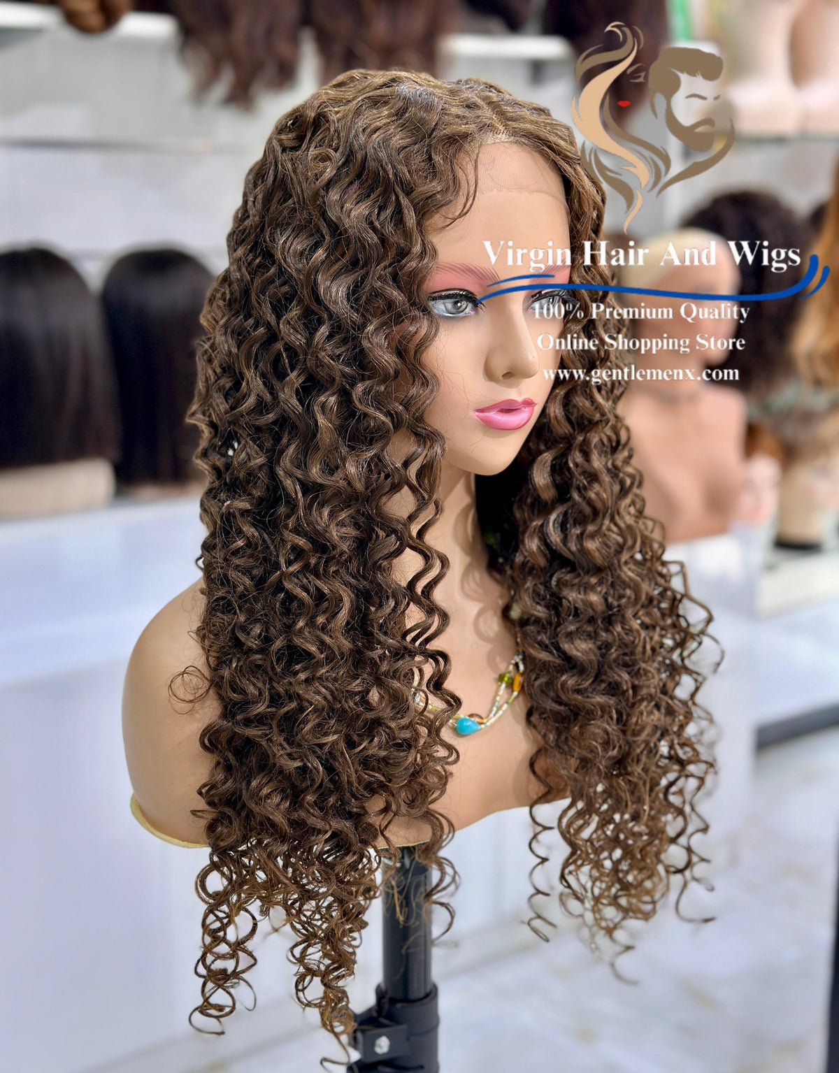 T-Part Front Lace Abegail - Shirley Heat Friendly Synthetic Lace Wig (C6)