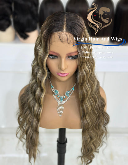 T-Part Front Lace Charity - Bonnie Heat Friendly Synthetic Lace Wig (NTSN4/UN9/12R)