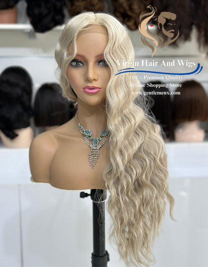 T-Part Front Lace Charity - Bonnie Heat Friendly Synthetic Lace Wig (Apric)