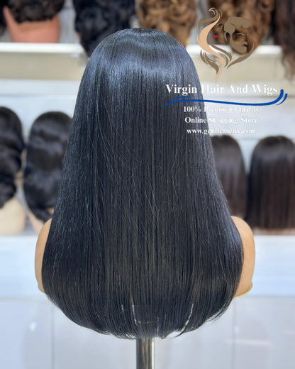 13x4 Free Part Front Lace Priscilla - Erica Heat Friendly Synthetic Lace Wig