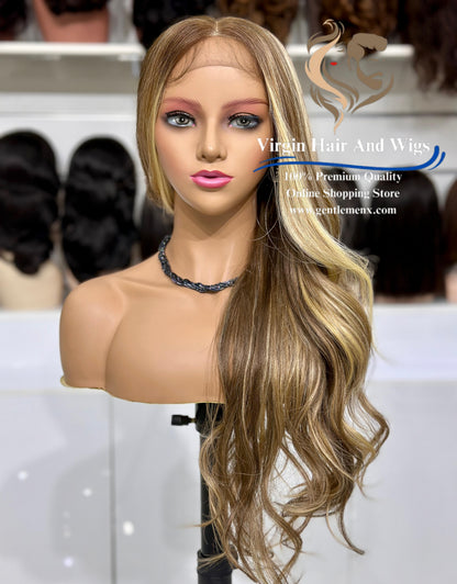 13x4 Free Part Front Lace Esther - Arika Heat Friendly Synthetic Lace Wig (NTSA10/23B/613C)
