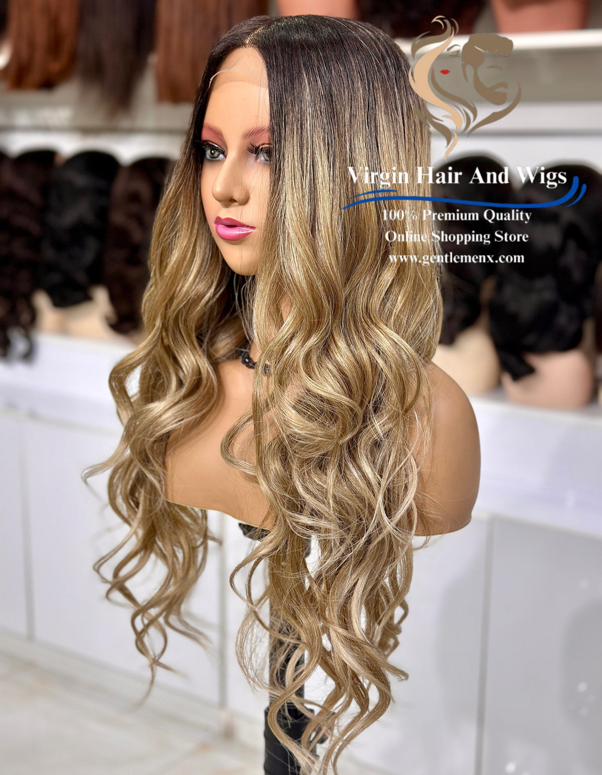13x4 Free Part Front Lace Esther - Arika Heat Friendly Synthetic Lace Wig (TAT4/12/Apric)