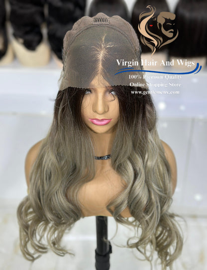 13x4 Free Part Front Lace Esther - Arika Heat Friendly Synthetic Lace Wig (TT6/STREEL)