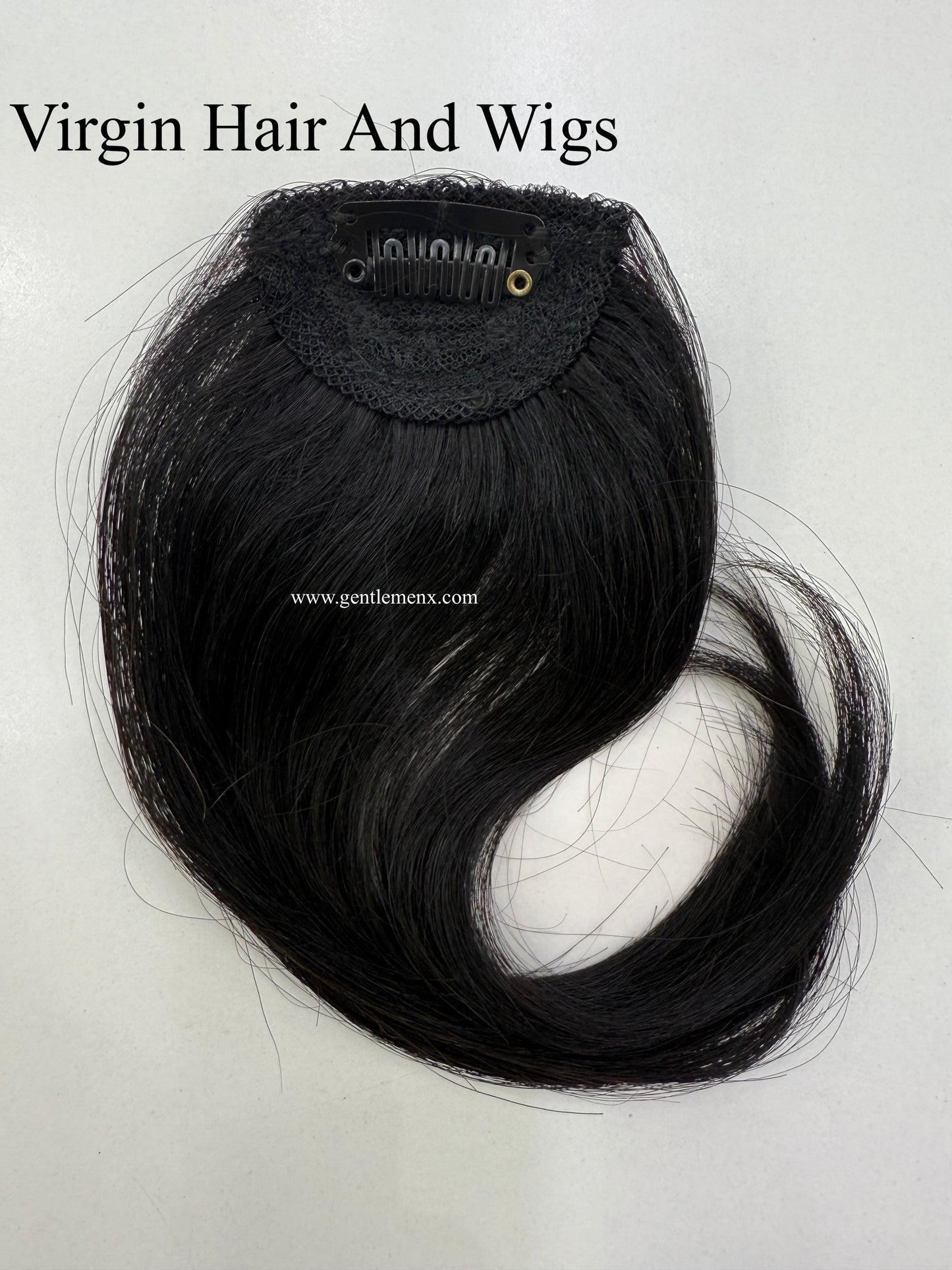 TGX Clip in Bangs 100% Real Human Hair French Bangs Wave Fringe Side Bangs Swept Natural look Hair for Daily Wear.