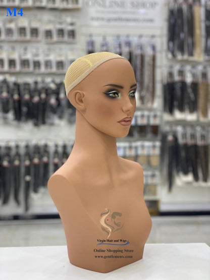 Head 1 Pc Realistic Mannequin Head for Wig Display,Without Shoulders Removable Mannequin Bust for Wigs.
