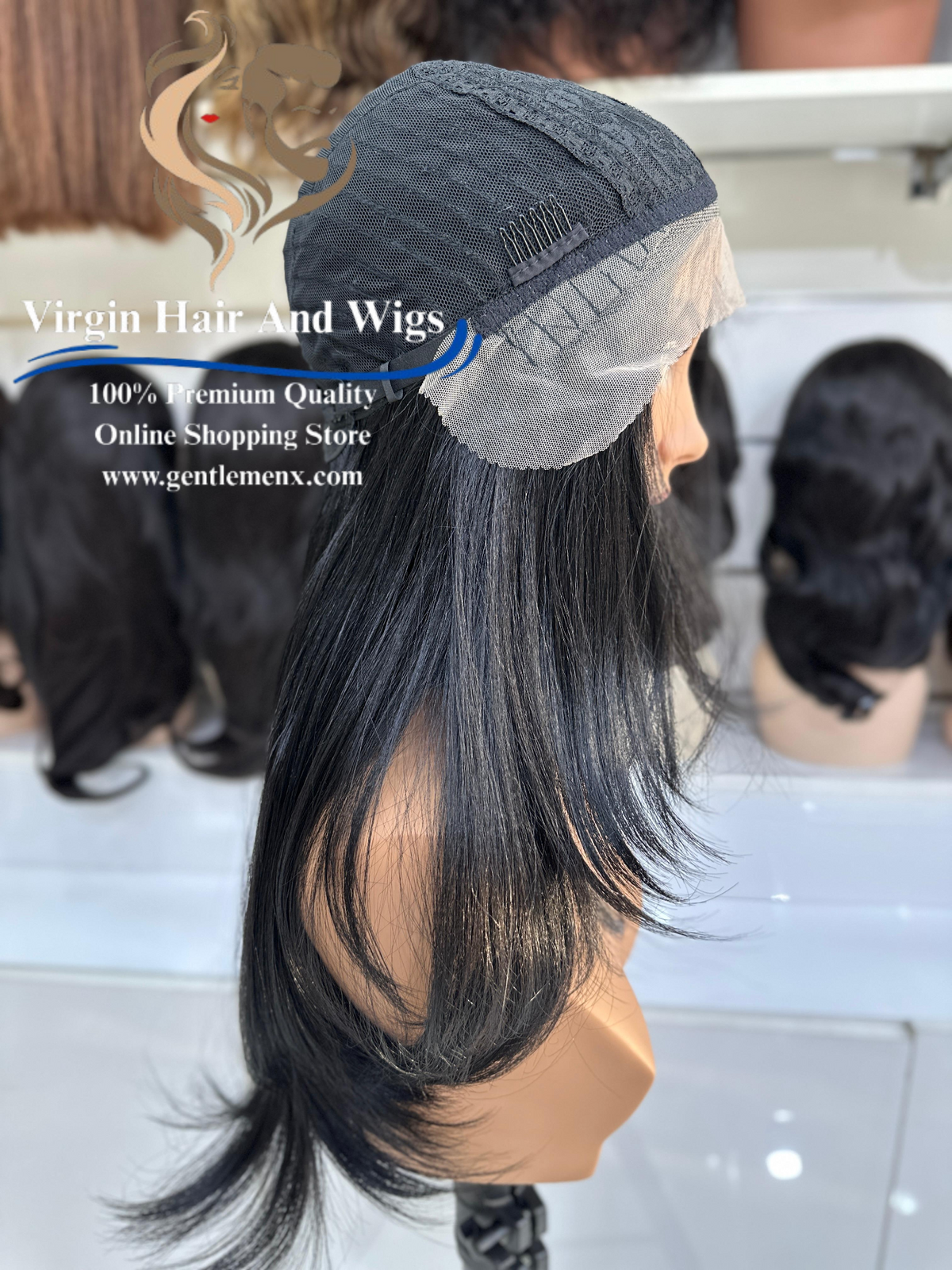 T-Part Front Lace Molen Chic Roberta Heat Friendly Synthetic Lace Wig