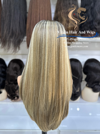 T-Part Front Lace Anne Chic Roberta Heat Friendly Synthetic Lace Wig (NTSA4-10-23B-613C)