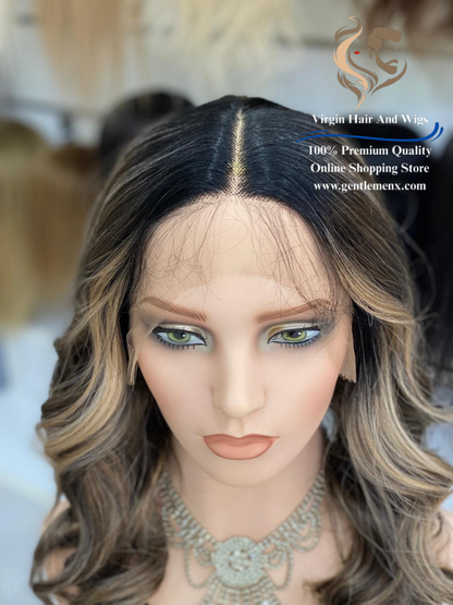 T-Part Front Lace Elizabeth-Mulan Heat Friendly Synthetic Lace Wig (NTPDHL1B/8/26R)