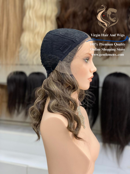 T-Part Front Lace Elizabeth-Mulan Heat Friendly Synthetic Lace Wig (NTPDHL1B/8/26R)