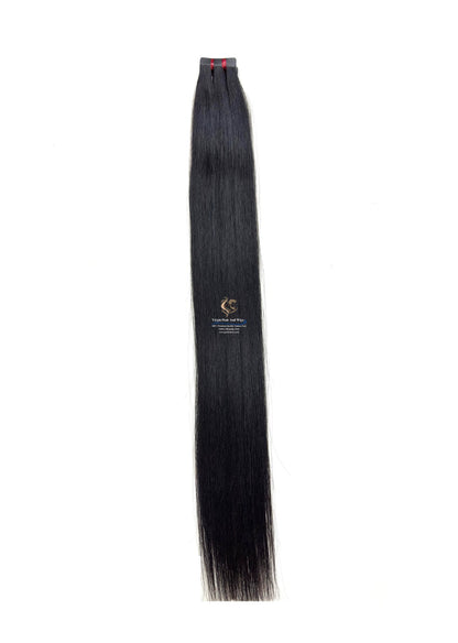 Zenkia 24''-26” 100% Virgin Remy korean Premium Quality Pu Tape In Human Hair Extension 1 pack 20 Pieces X4cm Wide 50g