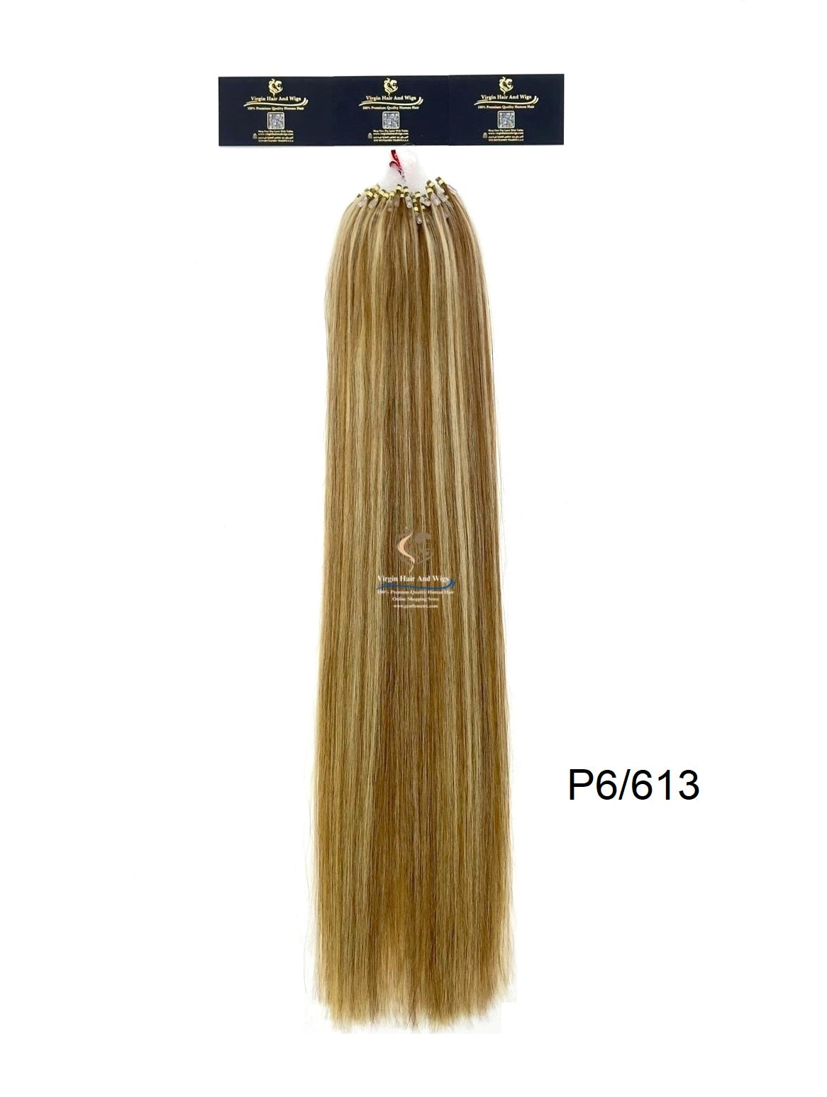 Arnomeda Micro Loop Ring Human Hair Extension  24”-26'' Premium Quality 100% 100pcs 100g