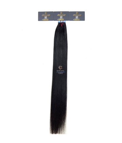 Zenkia 24''-26” 100% Virgin Remy korean Premium Quality Pu Tape In Human Hair Extension 1 pack 20 Pieces X4cm Wide 50g