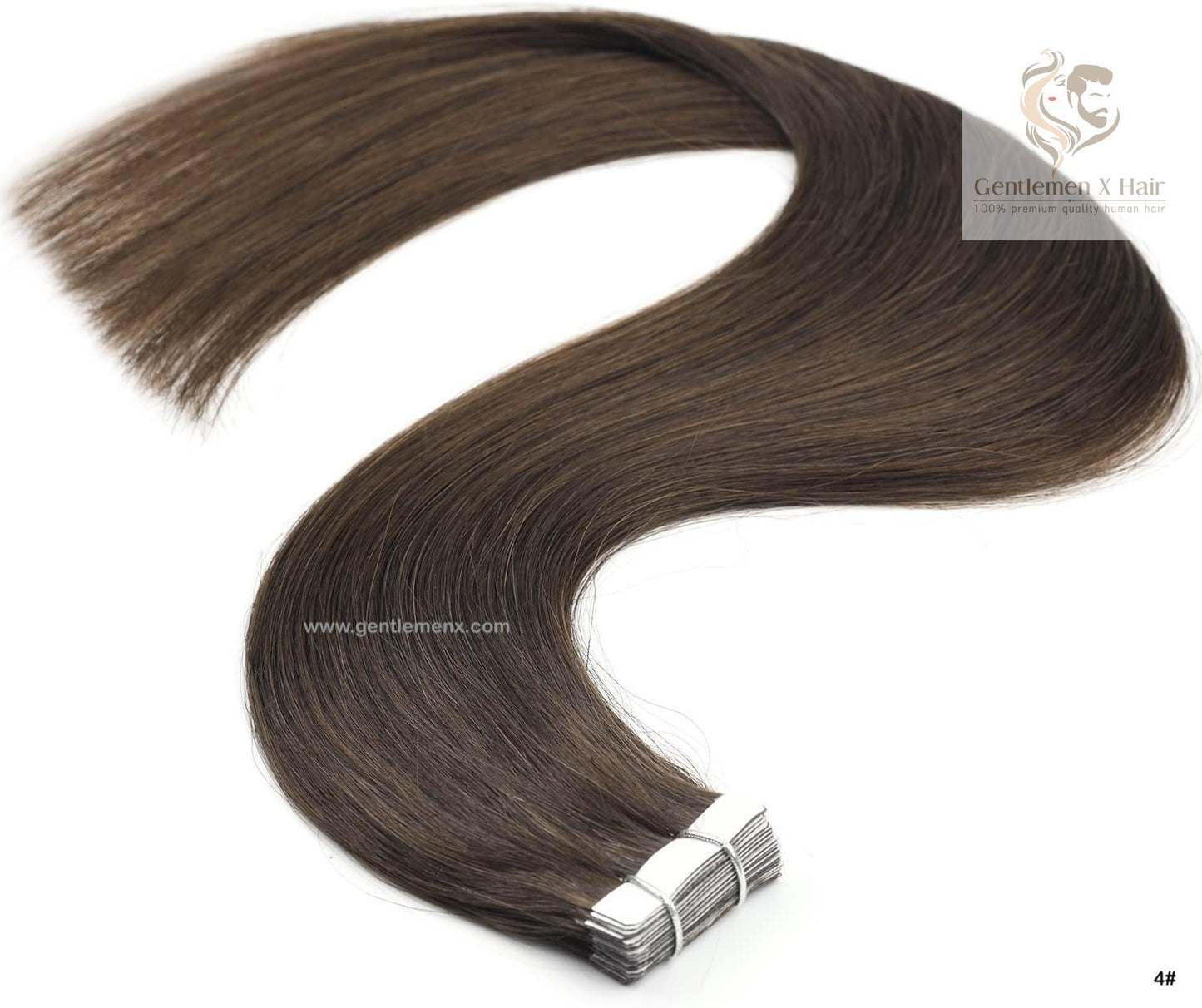 Arnomeda STW 24''-26 Premium Quality Tape In Human Hair Extension 100% Remy Human Hair 20 Pieces X4cm Wide ”42g