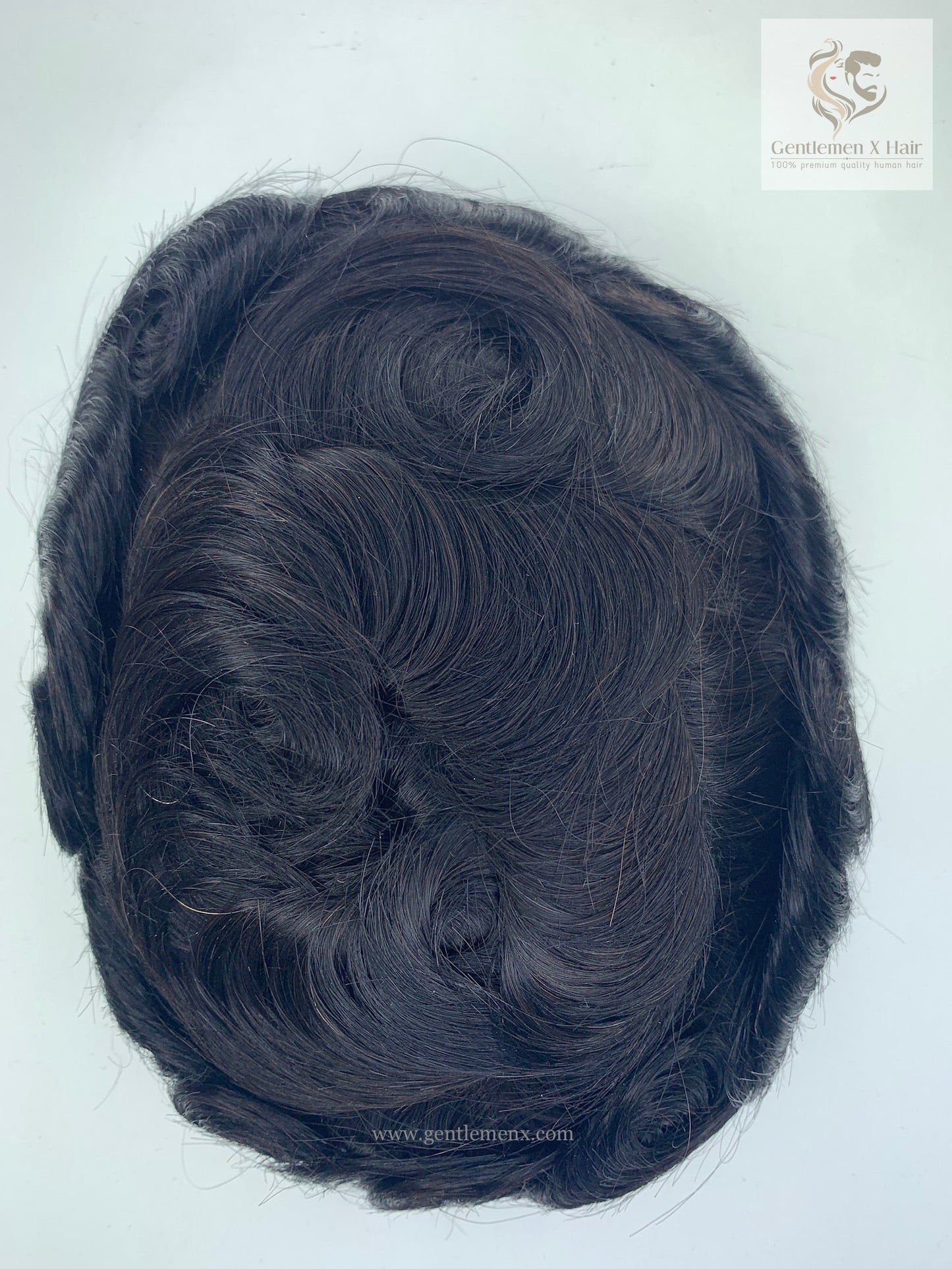 Gentlemen X VIP New Los Angeles  Poly Skin Around  Hair Systems with Easy Wear Breathable Lace Men's 100% Human Hair Toupee