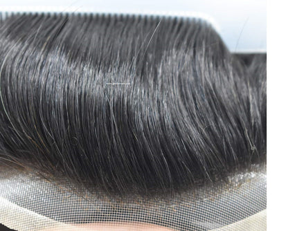 Mono Front Lace 100% Human Toupee Hair Systems with Easy To Wear Toupee Hair pieces Natural Men's Hair Units  SUB
