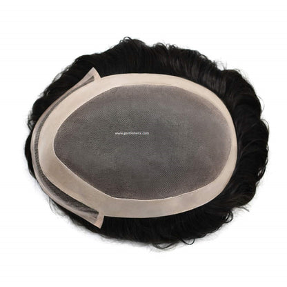Mono Front Lace 100% Human Toupee Hair Systems with Easy To Wear Toupee Hair pieces Natural Men's Hair Units  SUB